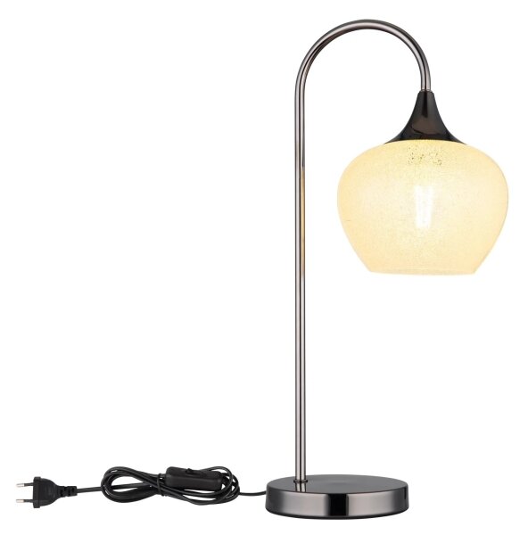Globo 15548TK - Stolná lampa MAXY 1xE27/40W/230V biela/antracit
