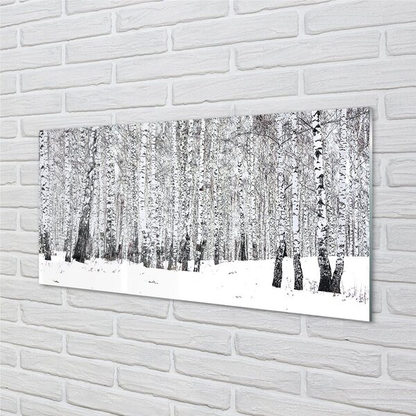 Sklenený obraz zimný brezy 120x60 cm 2 Prívesky