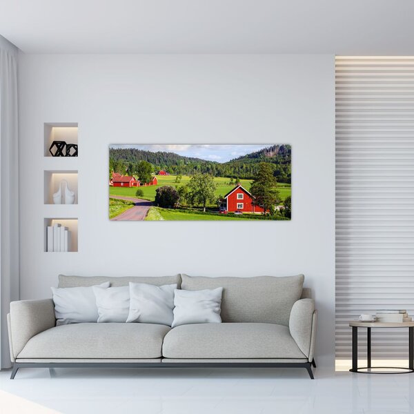 Obraz vidieka (120x50 cm)