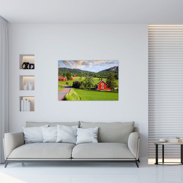 Obraz vidieka (90x60 cm)