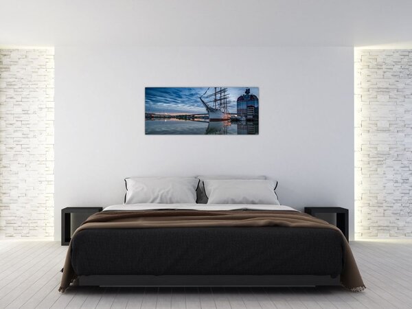 Obraz plachetnice (120x50 cm)