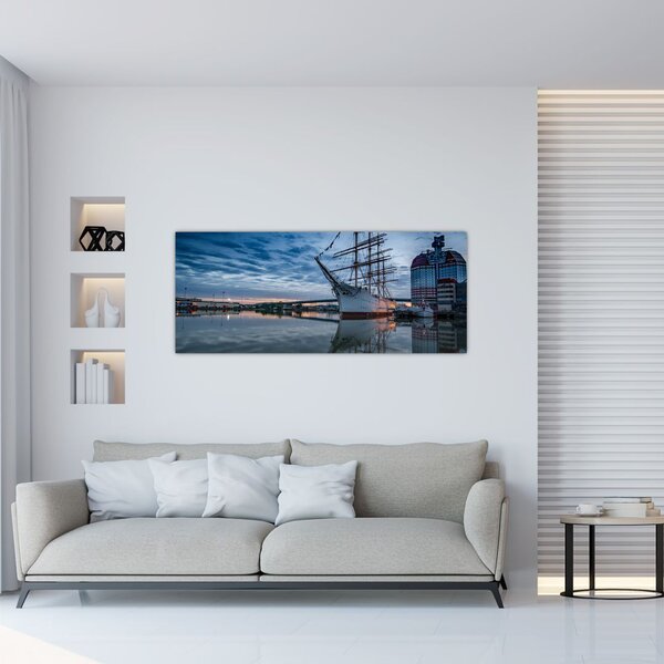 Obraz plachetnice (120x50 cm)