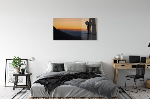 Sklenený obraz Ježiš ukrižovaný slnko 100x50 cm 2 Prívesky