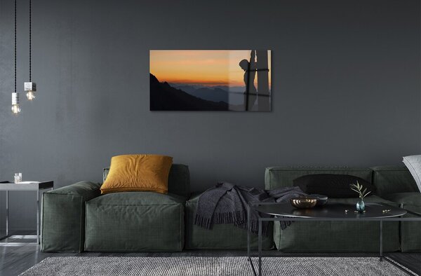 Sklenený obraz Ježiš ukrižovaný slnko 100x50 cm 2 Prívesky