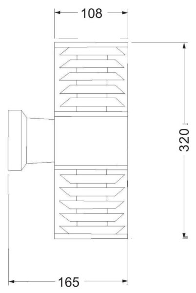 Maytoni O576WL-02GR - Vonkajšie nástenné svietidlo BRONX 2xE27/60W/230V IP54 antr