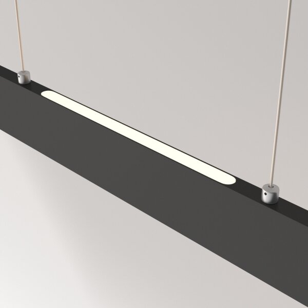 Maytoni P010PL-L30B4K- LED Luster na lanku STEP LED/30W/230V 4000K 118,5 cm čierna
