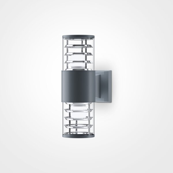 Maytoni O576WL-02GR - Vonkajšie nástenné svietidlo BRONX 2xE27/60W/230V IP54 antr