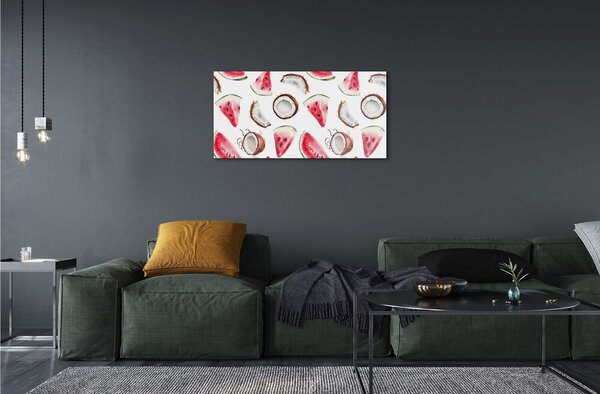 Obraz na skle kokos melón 100x50 cm 2 Prívesky