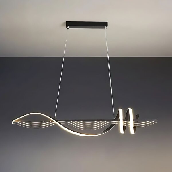 Toolight Toolight, závesné LED svietidlo 100 cm, 3000K, LHJ041-CP, čierna, OSW-50019