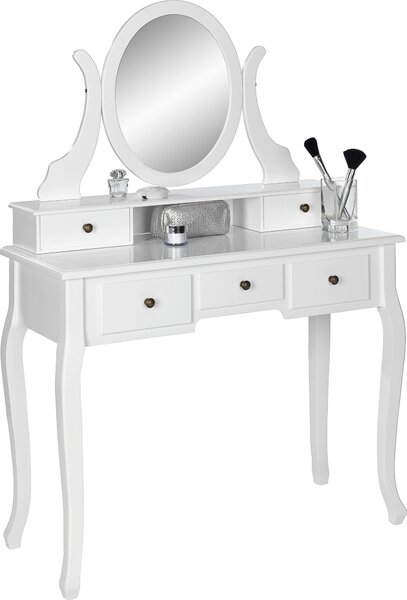 TOALETNÝ STOLÍK, biela, 97/40/142 cm Ambia Home - Toaletné stolíky