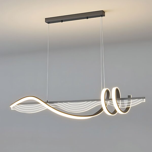 Toolight Toolight, závesné LED svietidlo 100 cm, 3000K, LHJ041-CP, čierna, OSW-50019