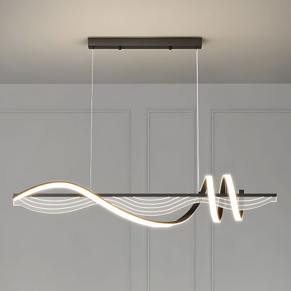 Toolight Toolight, závesné LED svietidlo 100 cm, 3000K, LHJ041-CP, čierna, OSW-50019