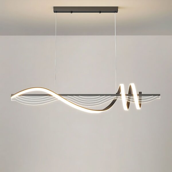 Toolight Toolight, závesné LED svietidlo 100 cm, 3000K, LHJ041-CP, čierna, OSW-50019