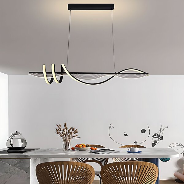 Toolight Toolight, závesné LED svietidlo 100 cm, 3000K, LHJ041-CP, čierna, OSW-50019