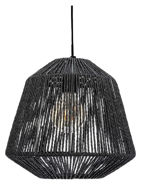 Atmosphera - Luster na lanku JILY 1xE27/40W/230V juta čierna