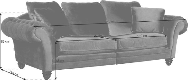 MEGA POHOVKA, textil, zelená Ambia Home - Sedačky