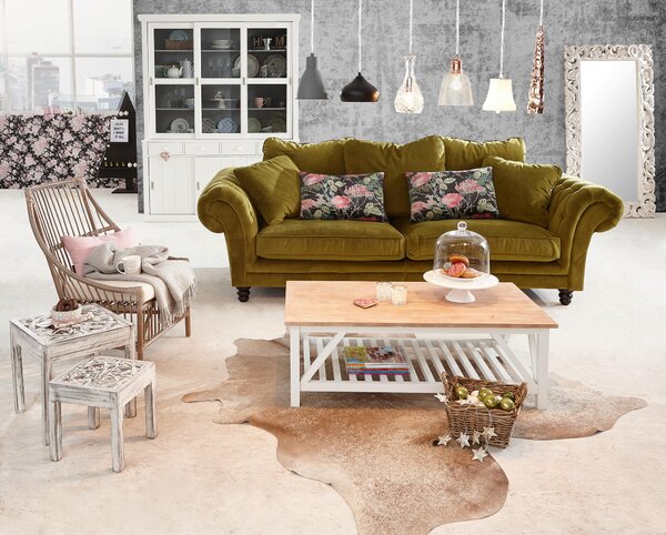 MEGA POHOVKA, textil, zelená Ambia Home - Sedačky