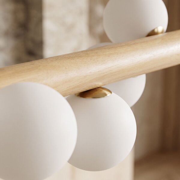 Toolight Toolight, závesné stropné svietidlo 80cm, 5xG9, APP1906-5CP, hnedá, OSW-66579