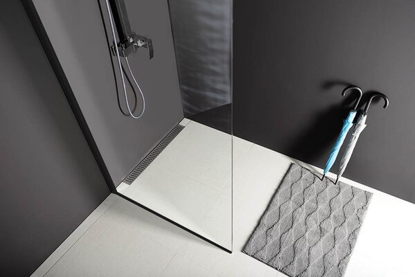 Polysan Polysan, MODULAR SHOWER BLACK stena na inštaláciu na múr, jednodielna, 800 mm, MS1-80B