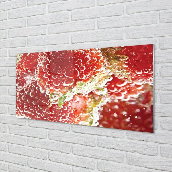 Obraz na skle mokré jahody 100x50 cm 2 Prívesky