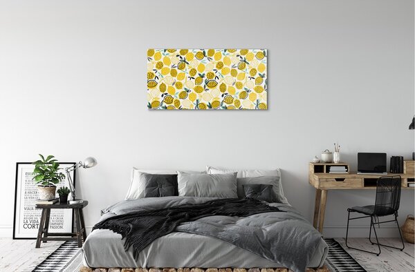 Obraz na skle citróny 100x50 cm 2 Prívesky