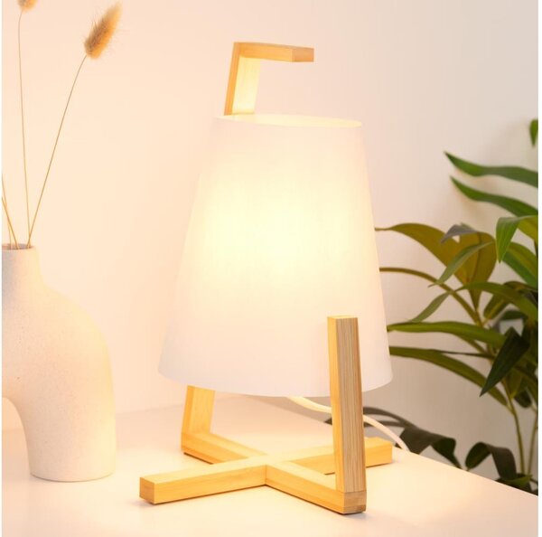 Atmosphera - Stolná lampa GONG 1xE14/40W/230V bambus
