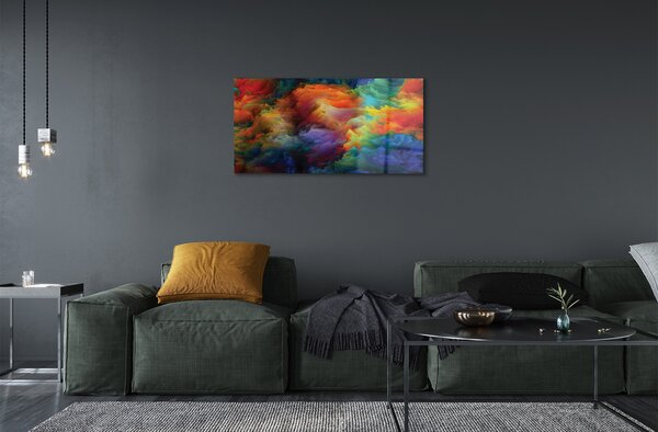 Sklenený obraz 3d farebné fraktály 100x50 cm 2 Prívesky