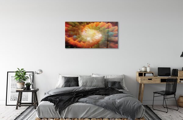 Sklenený obraz Abstraktné fraktálne vzory 100x50 cm 2 Prívesky