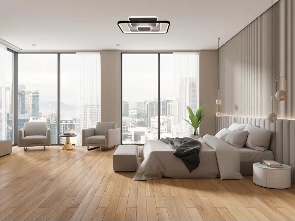 LED Stmievateľné stropné svietidlo LED/110W/230V 3000-6500K biela +diaľkové ovládanie