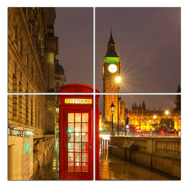 Obraz na plátne - Veža Big Ben - štvorec 329D (60x60 cm)