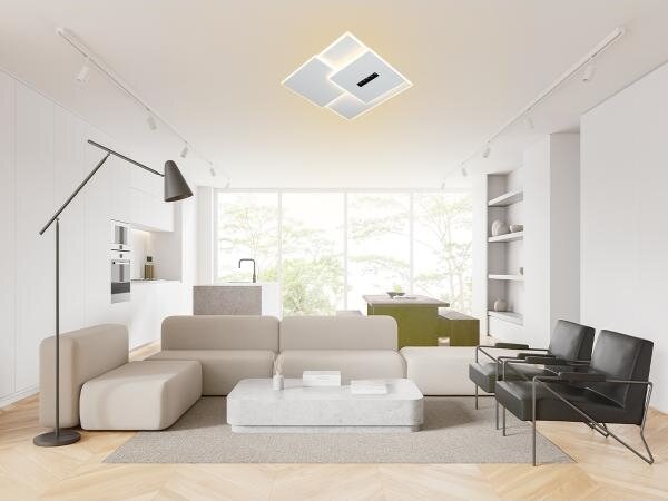 LED Stmievateľné stropné svietidlo LED/95W/230V 3000-6500K biela + diaľkové ovládanie