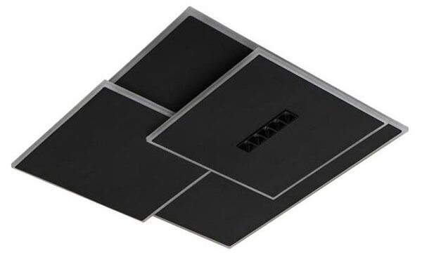 LED Stmievateľné stropné svietidlo LED/95W/230V 3000-6500K čierna +diaľkové ovládanie