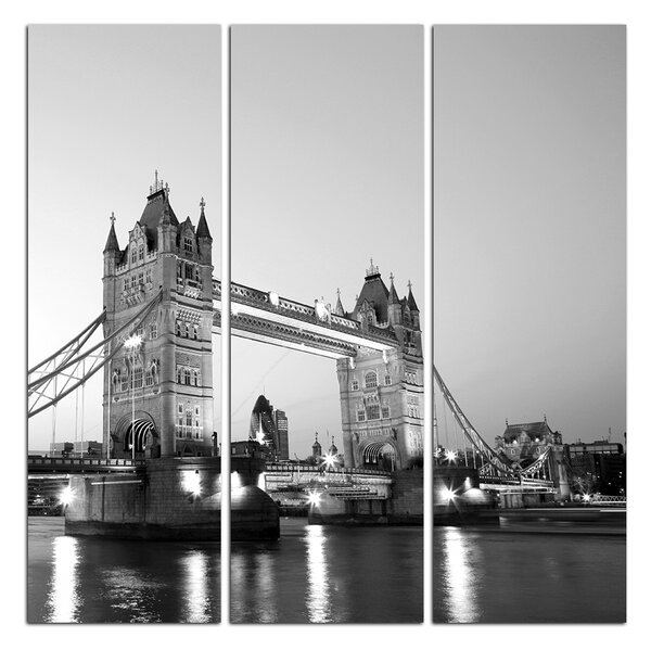 Obraz na plátne - Tower Bridge - štvorec 330ČB (75x75 cm)