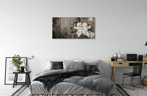 Sklenený obraz angel bozkávanie 100x50 cm 2 Prívesky