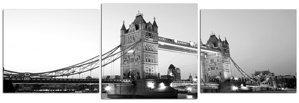 Obraz na plátne - Tower Bridge - panoráma 530ČD (90x30 cm)
