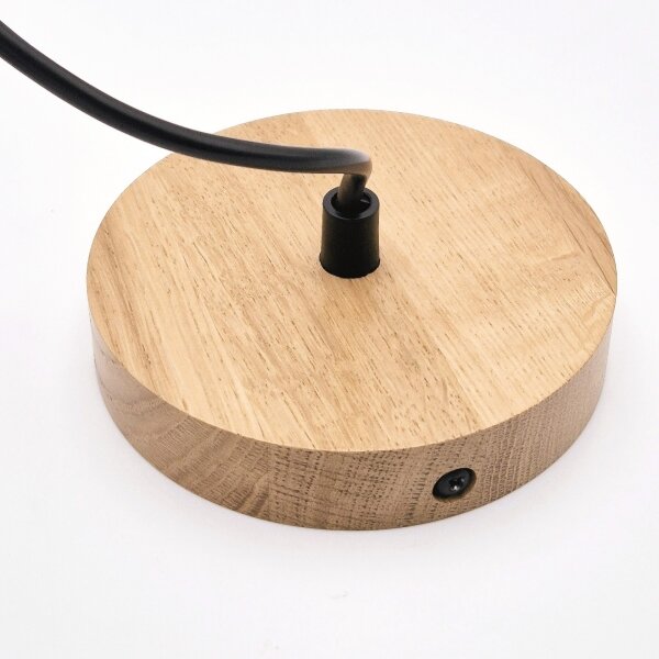 Luster na lanku HARMONY 1xE27/15W/230V pr. 25 cm biela/dub