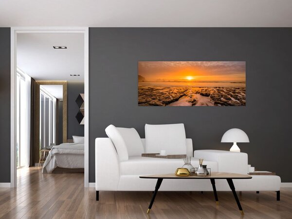Obraz západu slnka (120x50 cm)