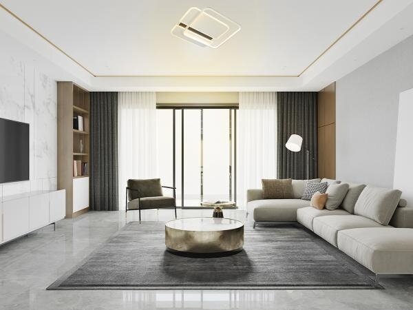 LED Stmievateľné stropné svietidlo LED/95W/230V 3000-6500K biela + diaľkové ovládanie