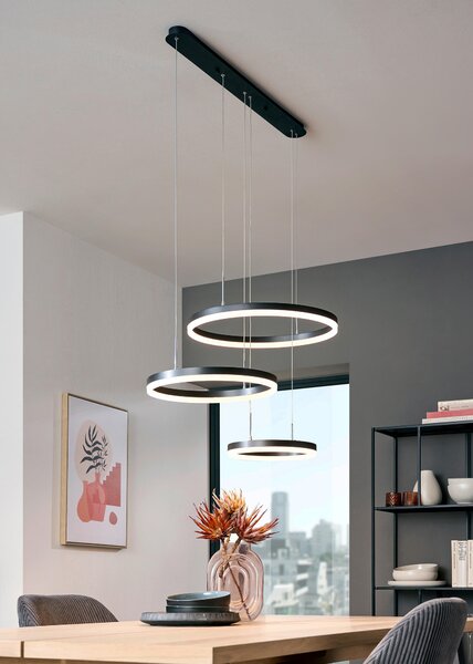 ZÁVESNÉ LED SVIETIDLO, 78/50/120 cm Novel - Interiérové svietidlá