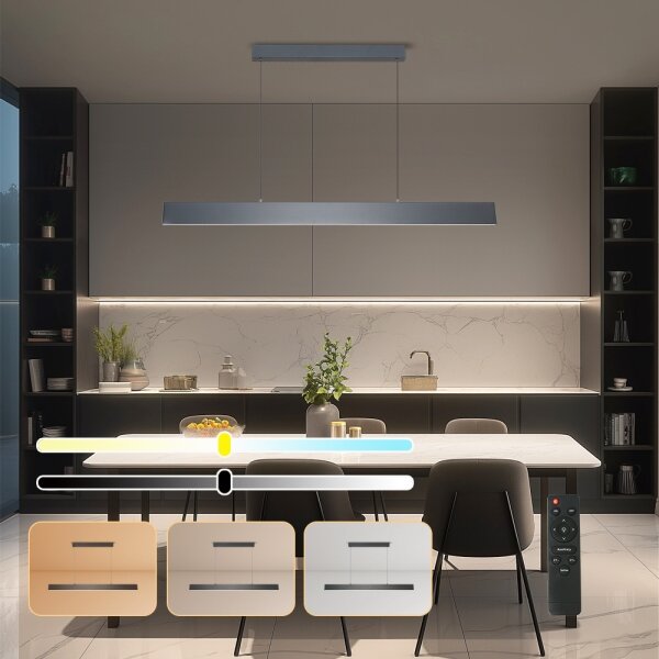 Brilagi - LED Stmiev. luster na lanku SLIMLINE LED/40W/230V 3000-6000K antracit+DO