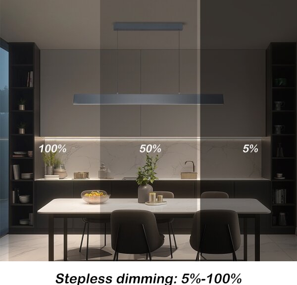 Brilagi - LED Stmiev. luster na lanku SLIMLINE LED/40W/230V 3000-6000K antracit+DO
