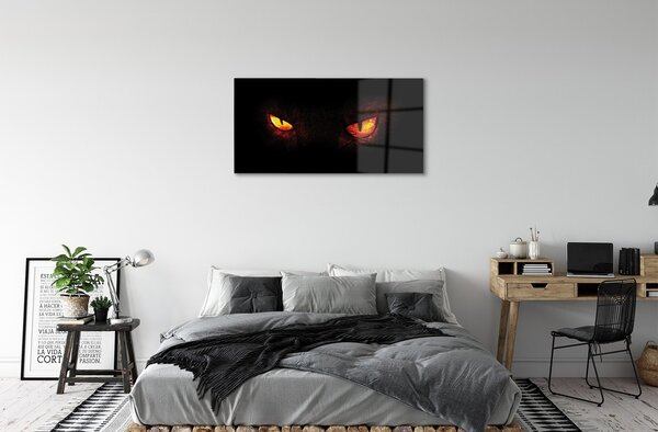 Obraz na skle svietiace oči 100x50 cm 2 Prívesky