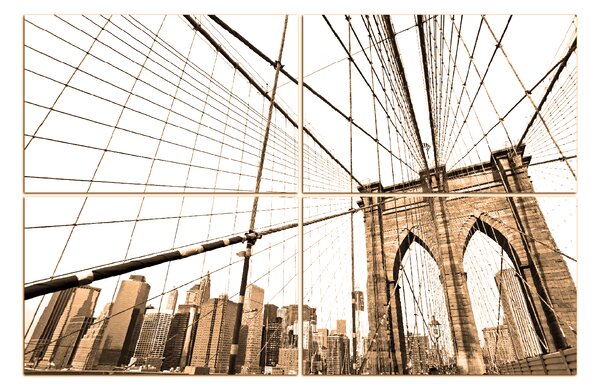 Obraz na plátne - Manhattan Bridge 1925FD (90x60 cm)
