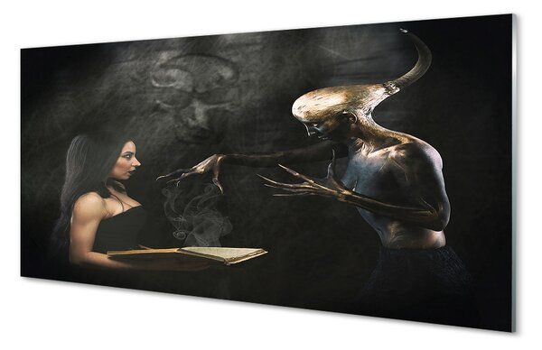 Nástenný panel  Žena temná postava 100x50 cm