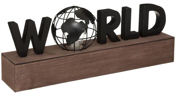 Atmosphera - LED Dekorácia WORLD LED/2xAAA