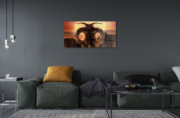 Obraz na skle Sunset forma 100x50 cm 2 Prívesky