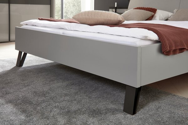 POSTEĽ S NOČNÝMI STOLÍKMI, 180/200 cm, hnedá, sivá Dieter Knoll - Postele