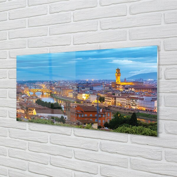 Sklenený obraz Taliansko Sunset panorama 100x50 cm 2 Prívesky