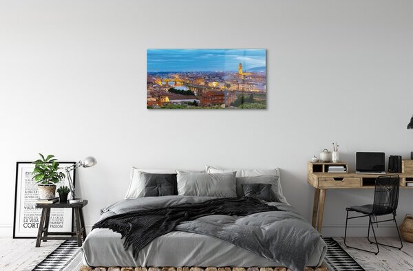 Sklenený obraz Taliansko Sunset panorama 100x50 cm 2 Prívesky