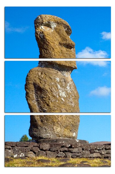 Obraz na plátne - Ahu Akivi moai - obdĺžnik 7921B (90x60 cm )